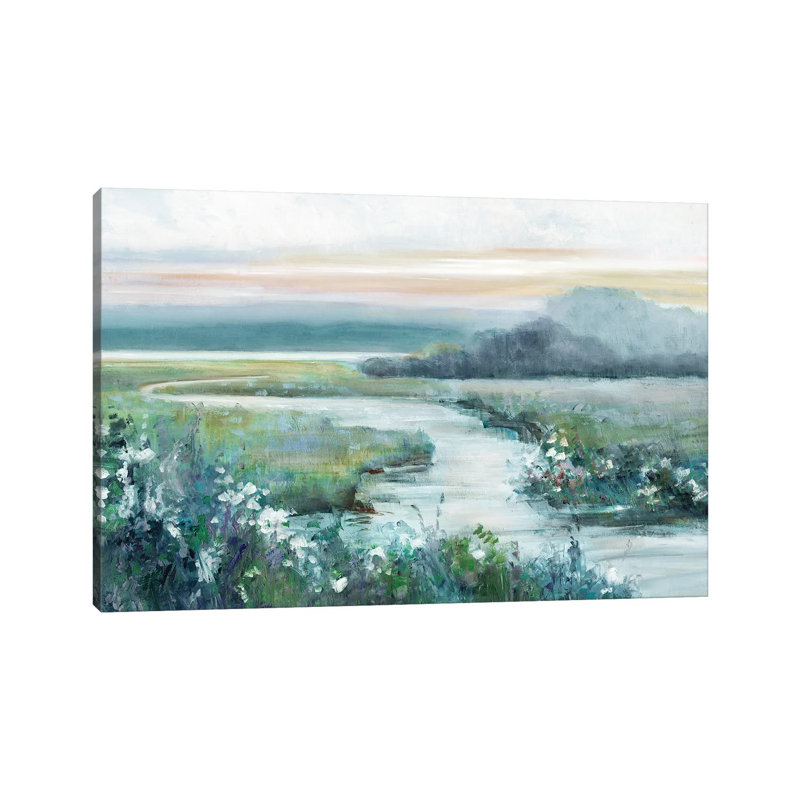 " Eternity In Twilight " by Sally Swatland, Wrapped Canvas, 8" H x 12" W, No Frame
