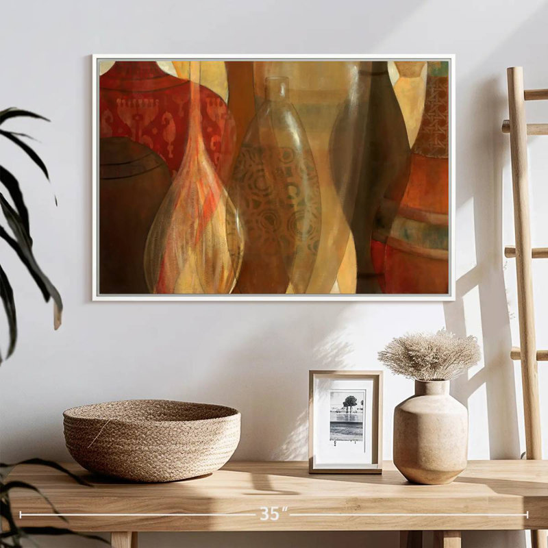 Marché marocain, Cadre flottant blanc, 25 po x 17 po