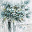 Fleurs abstraites - peinture sur toile tendue-953977471