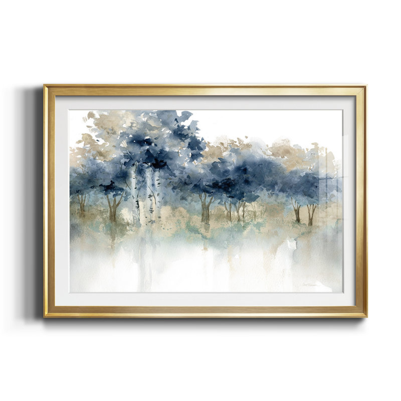 Waters Edge I - Cadre photo, reproduction d'art sur papier, H 18,5 po x l 24,5 po x P 1,5 po, Doré