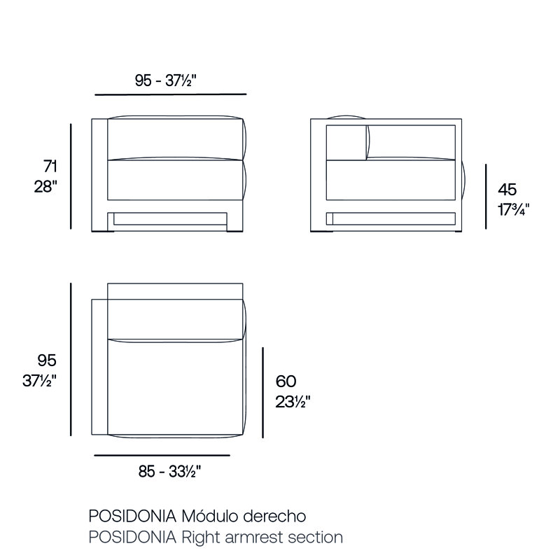 Posidonia Armless Section