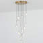 Lustre en grappe de cristal 12 lumières avec longueur réglable Bigham-2046327050