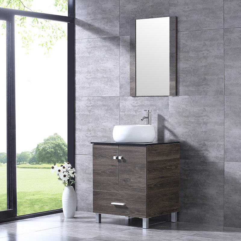 Ensemble de meuble-lavabo simple 24 po avec miroir Aldi