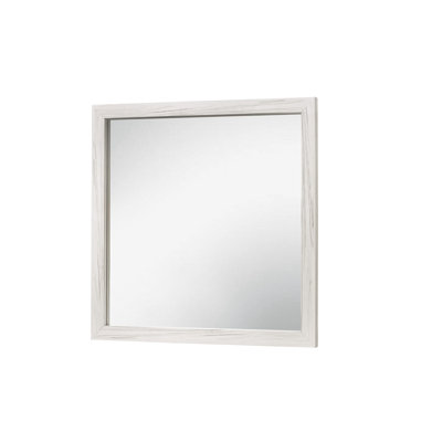 Wood Flat Wall Mirror