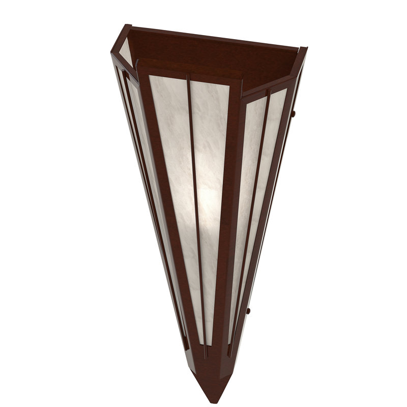 Brum 1 - Light Flush Mounted Sconce, Mahogany Bronze