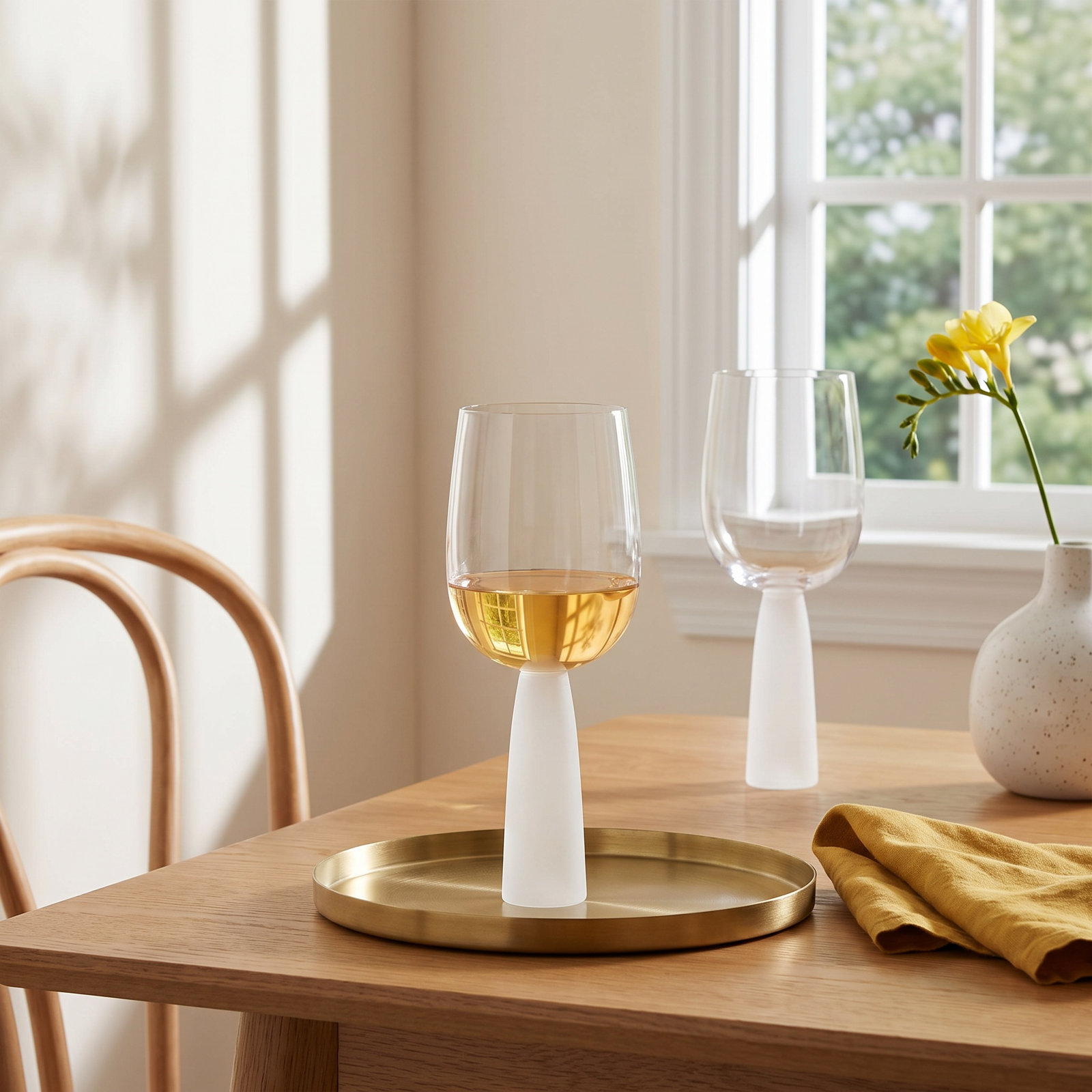 Peri Wine Glass, Frost