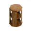 Ensemble de deux tables basses octogonales en bois d'hévéa-106463218