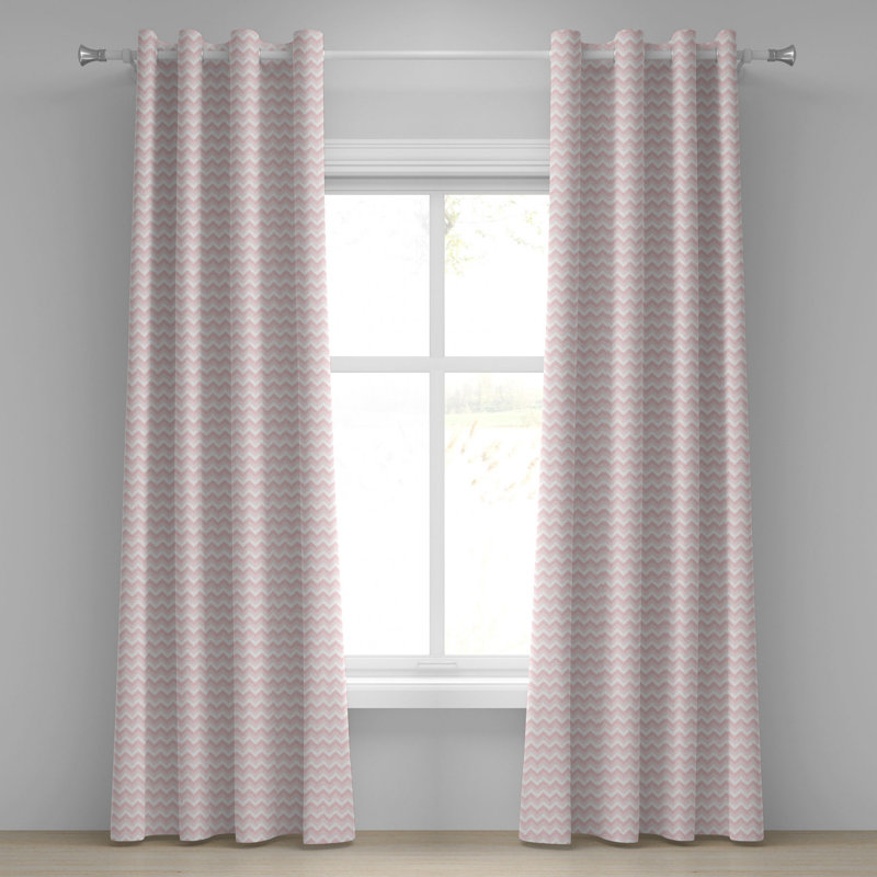 Sateen Blackout Curtain Pair, 50" W x 72" L, Pink