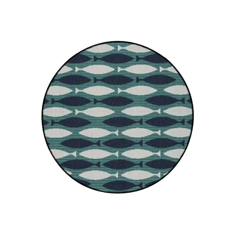 Tapis rond lavable à la machine, Sous-tapis rond 3 pi 11 po inclus