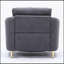 Fauteuil d'appoint à dossier lâche