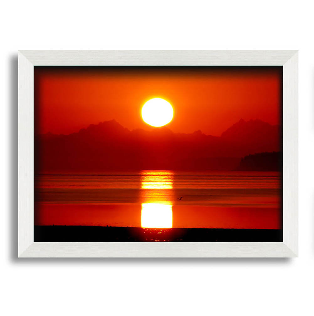 Sonnenaufgang über den nördlichen Kaskaden Gerahmter Druck Wandkunst