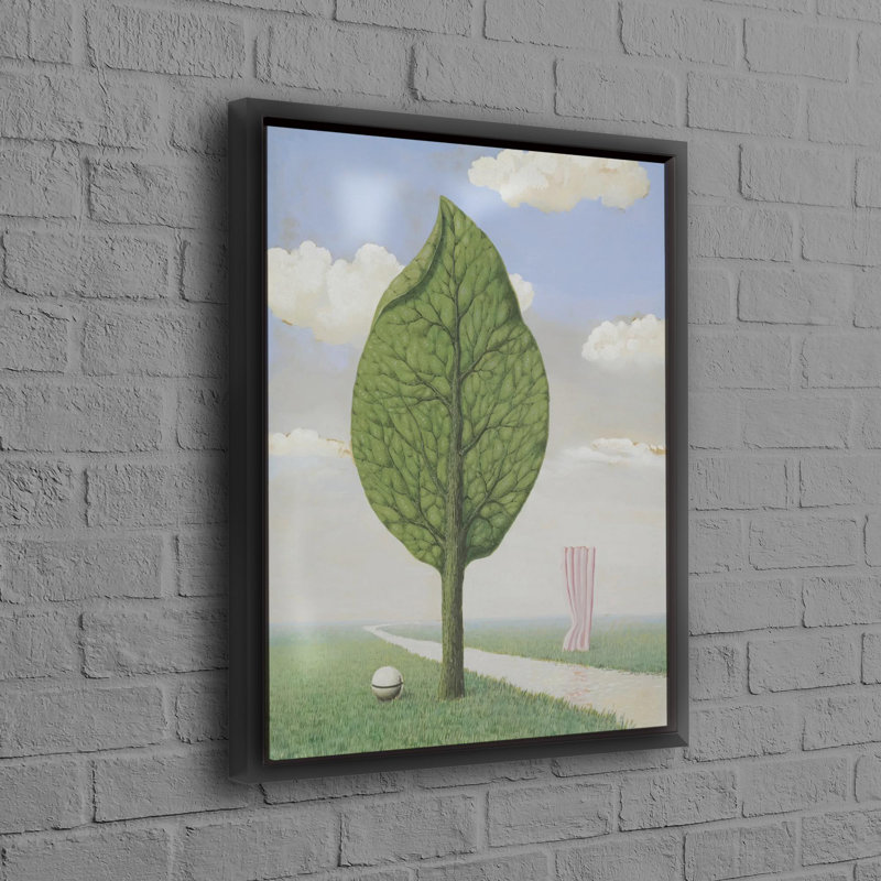 Conception abstraite d'arbre sur toile de coton, décoration murale idéale, Cadre flottant noir, H 94 po x l 41 po