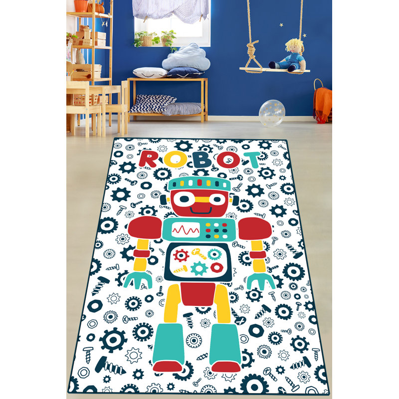 Antibacterial Washable Carpet, 3.9 x 5.9 Feet | 100% Polyester, Pile Height: 0.4 Inches, Non-Slip Underside | Machine Washable at 86°F, Easy Care, Durable & Stylish for Living Room, Bedroom, and Office Spaces
