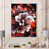 White Floater Framed