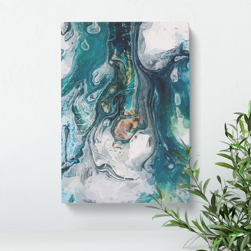 'Imagine the Story in Abstract' Graphic Art on - Wrapped Canvas, 50cm H x 35cm W