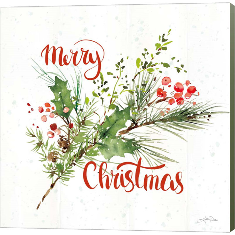 "Celebrate the Season IV" par Katrina Pete - art textuel sur toile tendue