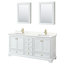 Meuble-lavabo double autoportant Deborah avec plateau en quartz-92725453-92725454-92725458
