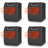 VOLTORB 1000 BTU Electric Compact Space Heater with Adjustable Thermostat , Remote Included
