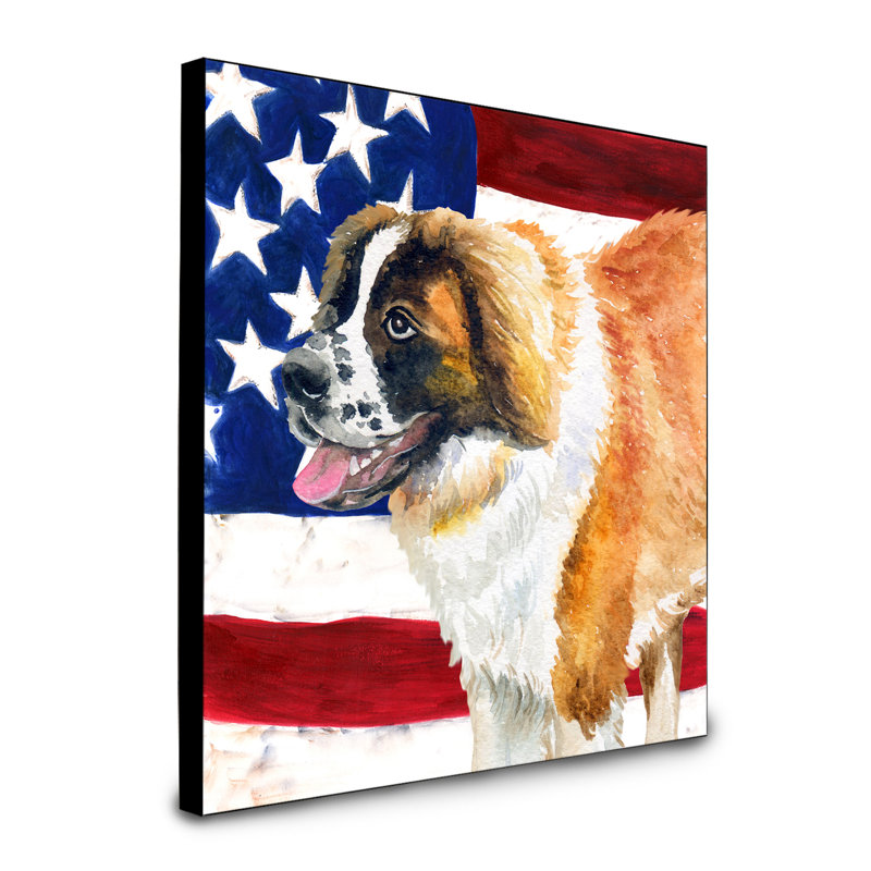 Panneau mural patriotique art Double Down, Saint-Bernard