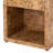 Manish Farmhouse Burl Finish Nightstand With Charging Station And Open Shelf-141057410