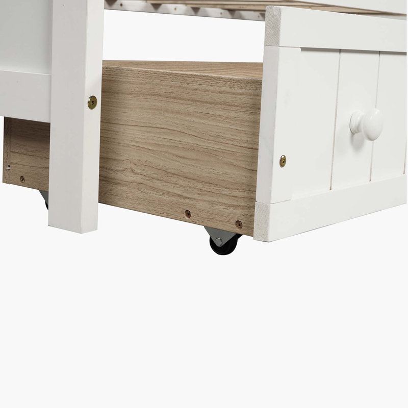 Aprilia Twin Daybed, White, Drawer Included