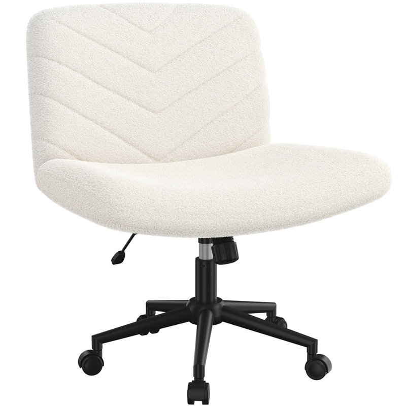 Office Chair, Ivory Boucle