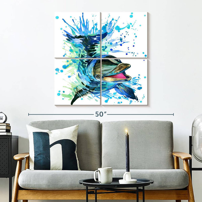 Brampt Splashing Dolphin, 32" H x 32" W
