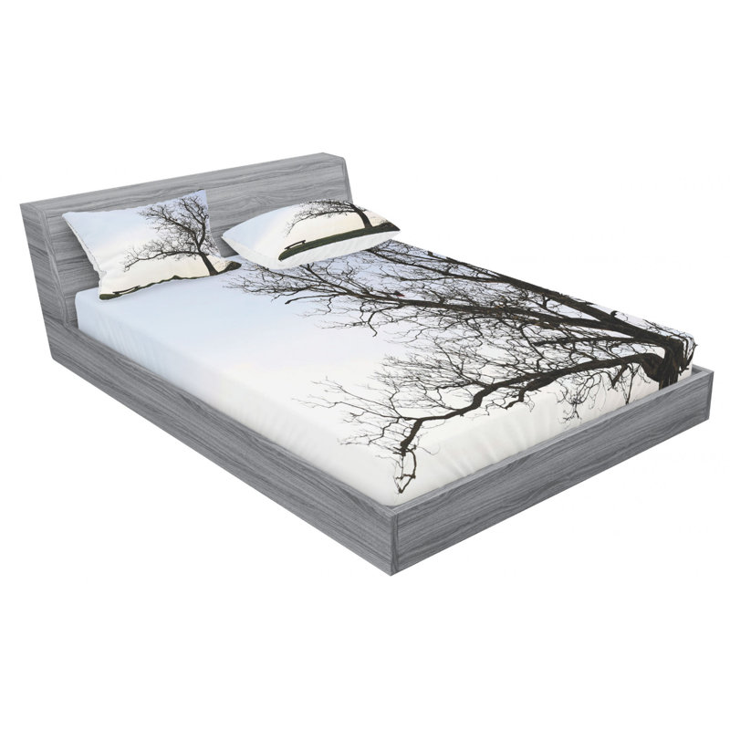 Microfiber Sheet Set, Queen Sheet Set with Fitted Sheet