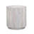 Febe Side End Accent Table, 20 Inch Round Top, Cylindrical Plinth Base, Oak White Mango Wood