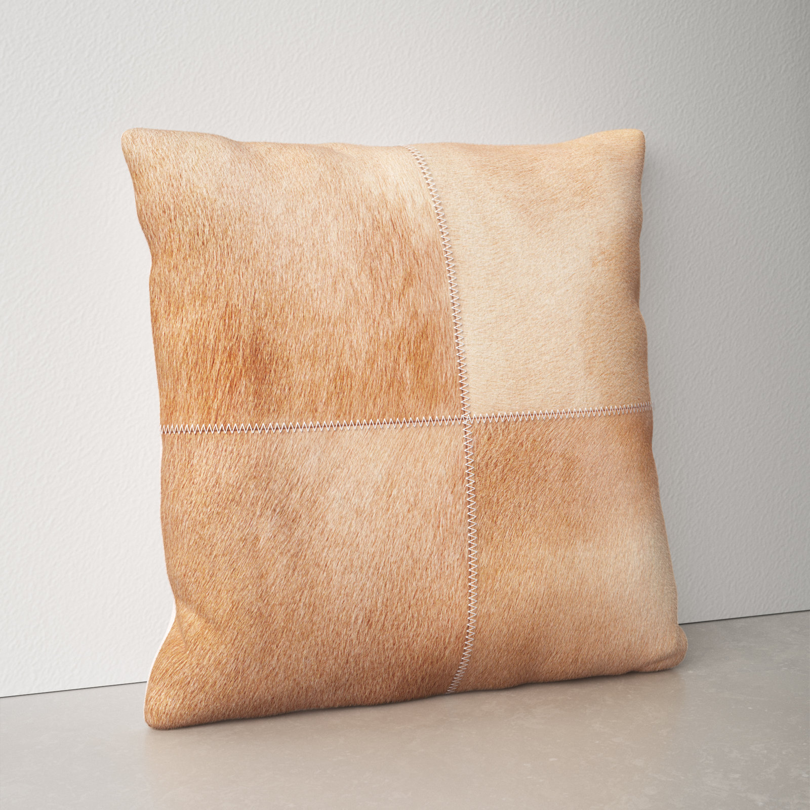 Ursula 20" x 20" Leather Throw Pillow