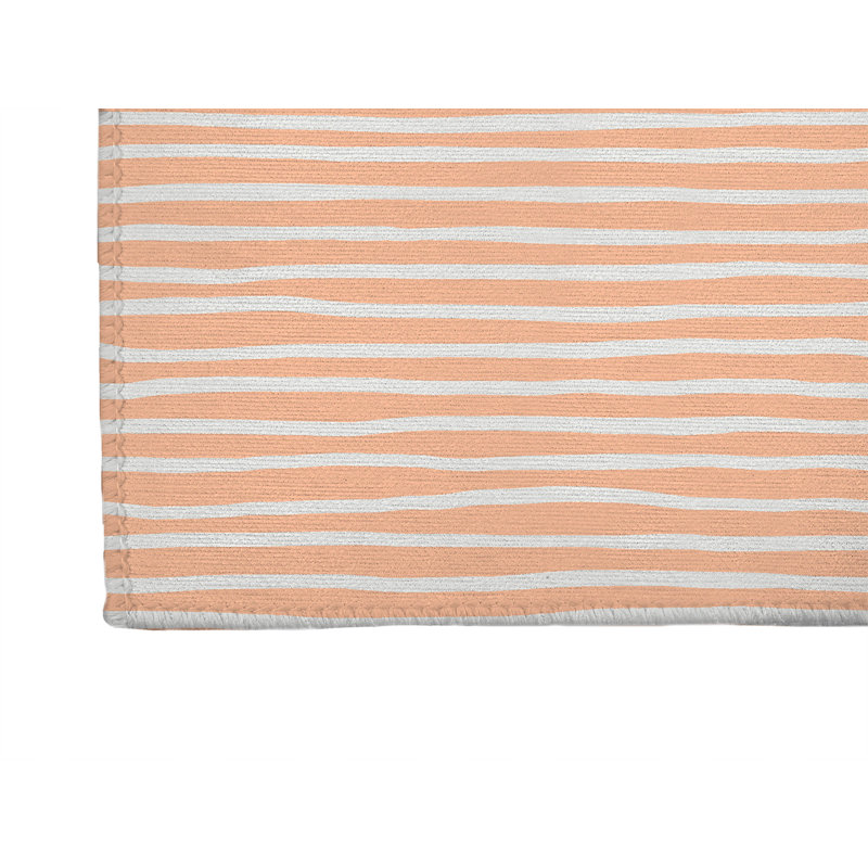 Tapis de cuisine Ribbon Play, Rectangle 5 pi x 7 pi, Pêche