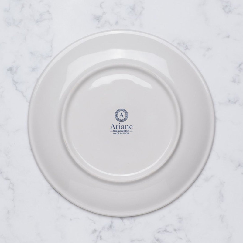 Assiette ronde en porcelaine Paros-Aqua Premium, 7x7x0.75"