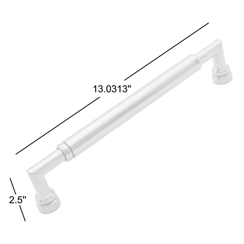 Cylinder Appliance Pull, Satin Brass