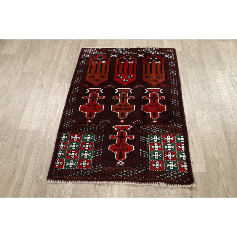 One-of-a-Kind 2'6" X 3'7" Wool Area Rug in Brown