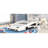 Race Car-Shaped Platform Bed With Wheels