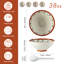 Ensemble de 4 bols à soupe en porcelaine 8 pouces Ramen