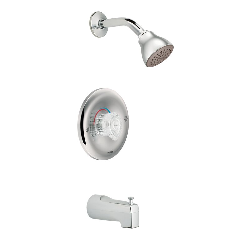 Chateau Tub and Shower faucet Trim with Knob Handle and Posi-Temp