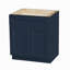 Armoire de base 30 po avec porte à fermeture en douceur, tiroir, unité en bois massif peu encombrante avec tablette réglable pour la cuisine, la salle de bain, la buanderie et le garage (l 30 po x P 24 po x H 34,5 po)