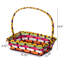 Vibrant Wicker Gift Basket – Versatile Woven Basket With Handle For Easter Candy, Fruit, Snacks, Garden Wedding Decor, Adult Easter Gifts, Party Favors, Kitchen Storage, And Garden Decor