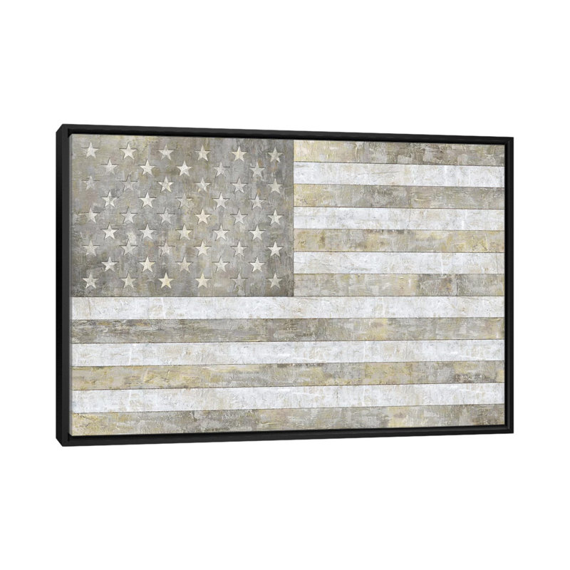 «Pledge» par Luke Wilson, impression sur toile tendue, H 18 po x l 26 po x P 1,5 po, Toile avec cadre noir, Pas de tapis