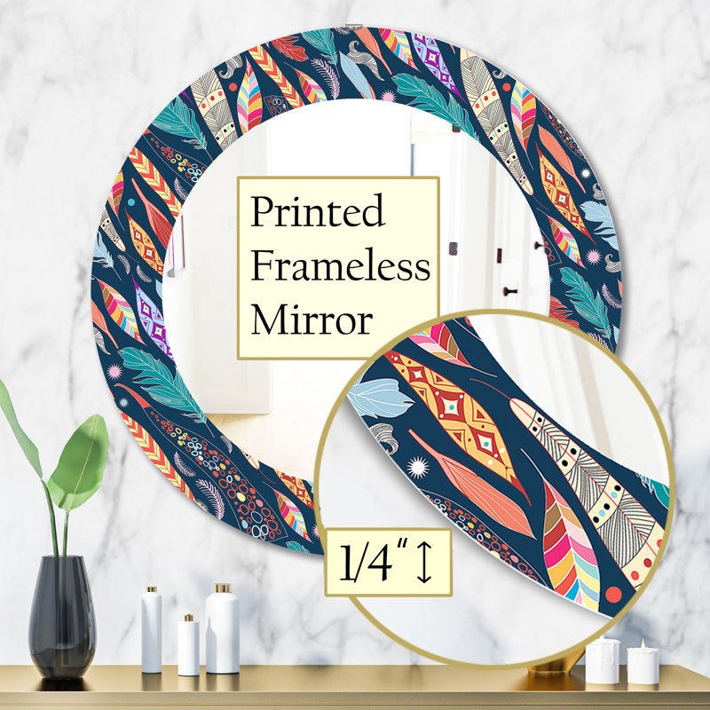 Miroir mural Feathers 20, H 31,5 po x l po