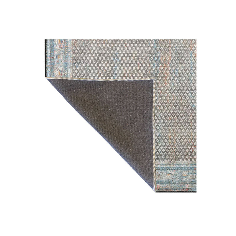 Tapis tissé multicolore à motifs géométriques modernes, Tapis de couloir 2 pi 6 po x 6 pi 7 po inclus