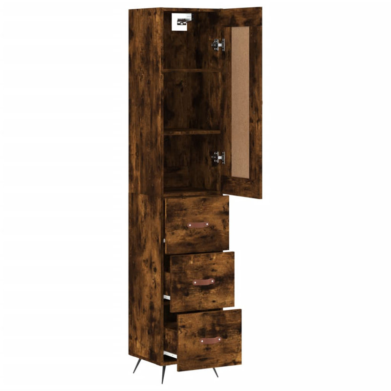 Meliton 34.5cm Sideboard, Smoked Oak