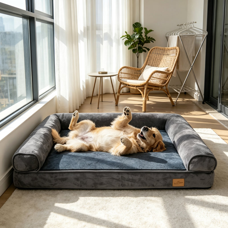 Hundebett Dog Beds Bolster Cushion, 24cm H x 135cm W x 100cm D