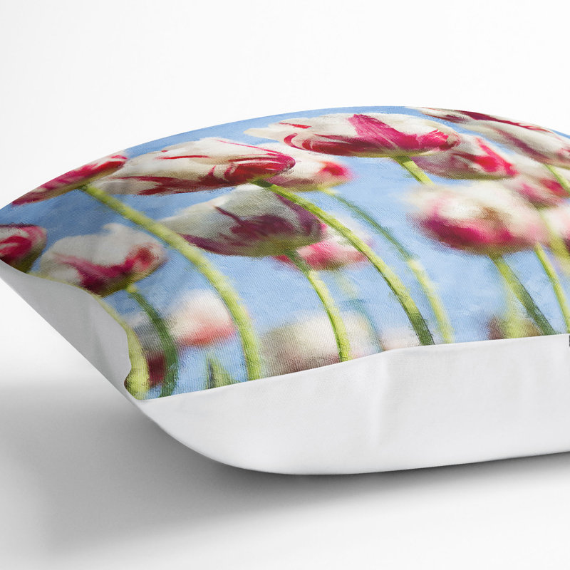 Square Throw Cushion, 55cm H x 55cm W x 20cm D, White