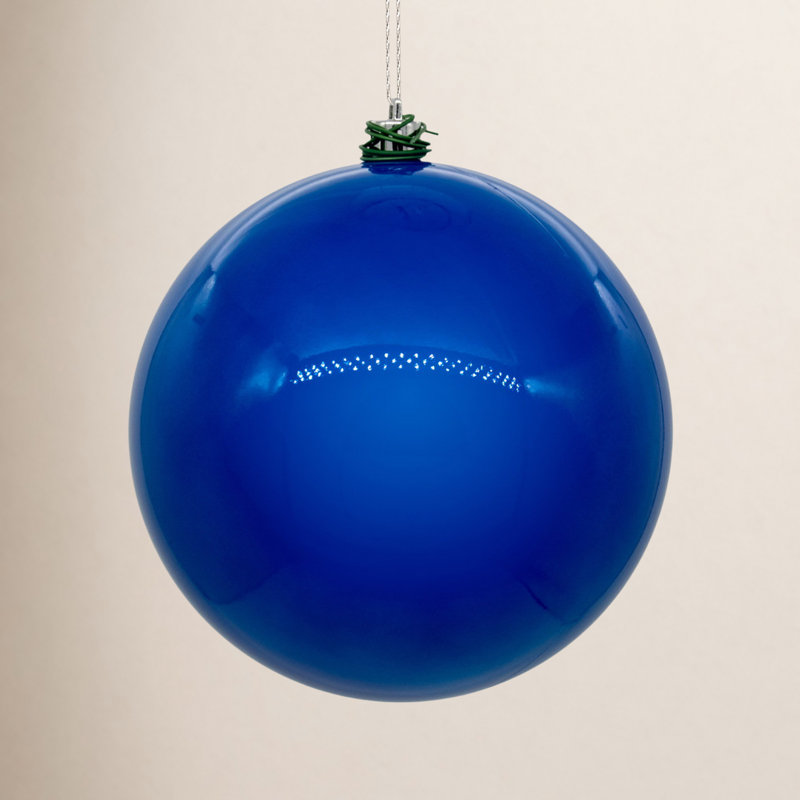 4'' Solid Shatterproof Ball Ornament, Blue
