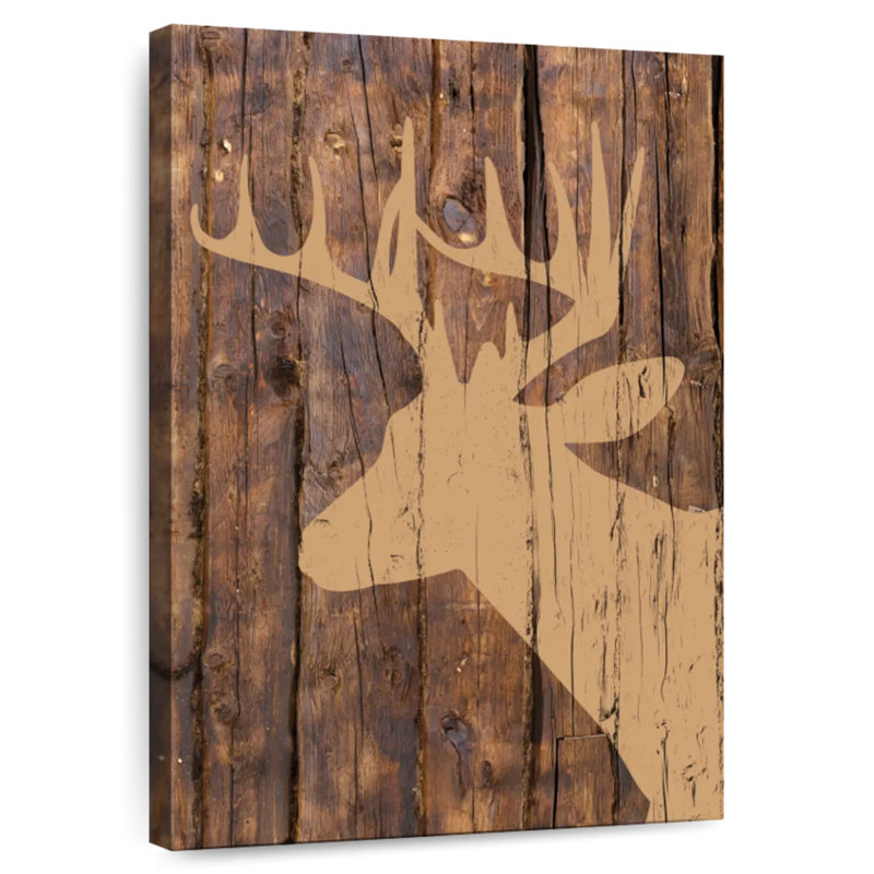 Brampt Wooden Deer, 36" H x 24" W