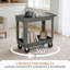 Chariot utilitaire à 2 tablettes sur roulettes, chariot de service en plastique pour chariot d'atelier