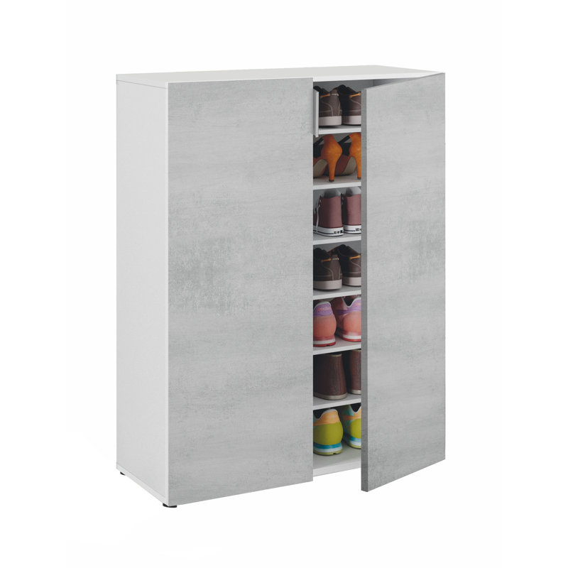 Cassand Multipurpose Cabinet Olathe, Shoe Cabinet With 2 Doors, 70X36H103 Cm