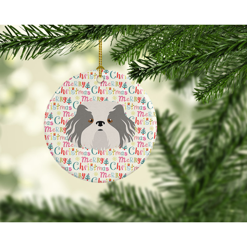 Ornement suspendu Odis Dog Merry Christmas